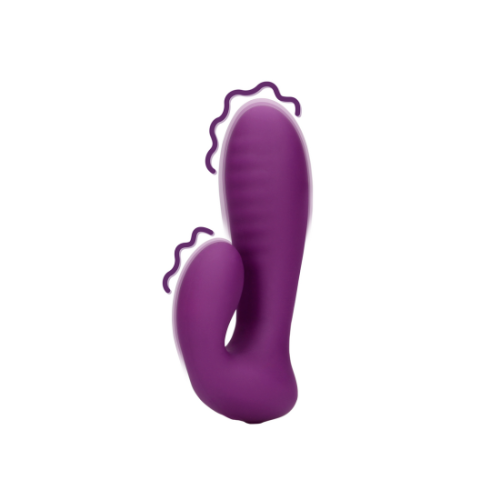 Ultra jemný silikonový G-bod vibrátor - Orchidejová purpurová