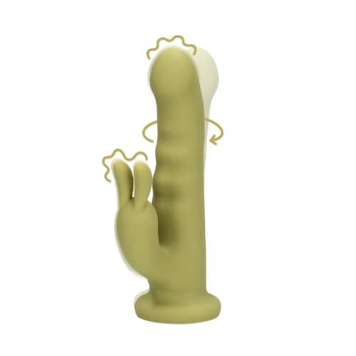 Ultrajemný silikonový rotující vibrátor Rabbit - Spring Sage