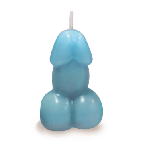 Edenova svíčka - Vanilkový penis - Modrá