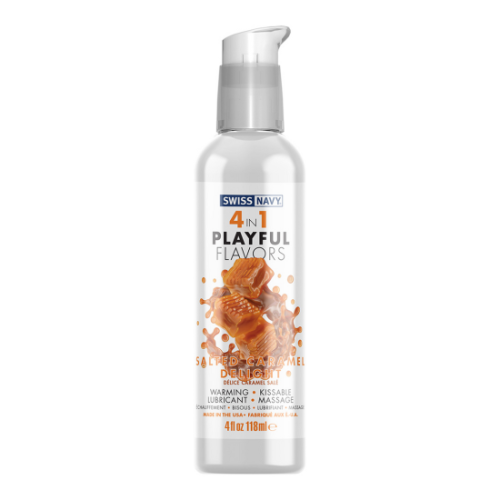 Lubrikant 4 v 1 s příchutí Slaný karamel - 118 ml