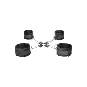 Kř&iacute;žov&aacute; pouta s pouty na ruce a nohy na such&yacute; zip