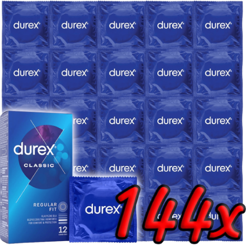 Durex Classic – klasické kondomy (144 ks)