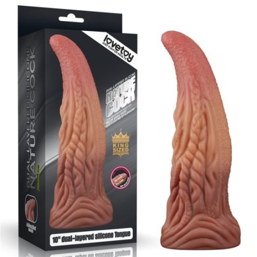 Platinový silikonový jazýček dvouvrstvý 25 cm