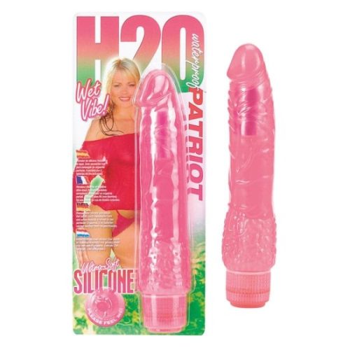 Vodotěsný vibrátor H2O Patriot růžový