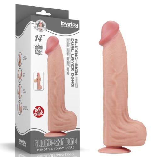 14'' King Sized Dildo s realistickou pokožkou