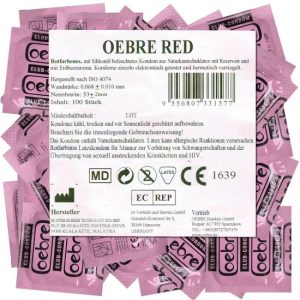 Oebre Bulk-Pack: CLUB-Condom Red