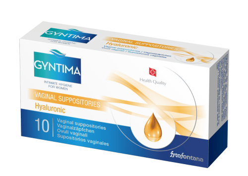 Gyntima vaginální čípky Hyaluronic 10 ks