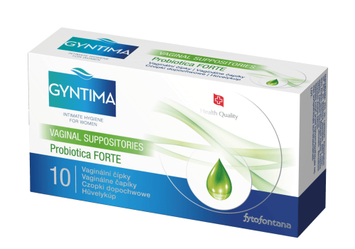 Gyntima vaginální čípky Probiotica FORTE 10 ks