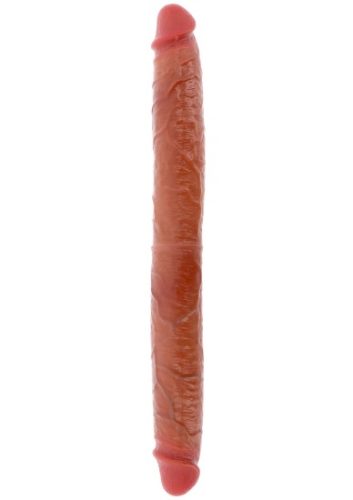 Silikonový dvojitý penis s předkožkou 46 cm
