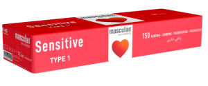 Masculan Typ 1 (sensitive) 150 smooth pink condoms for sensual moments