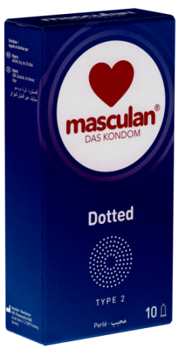 Masculan Single: Typ 2 dotted condoms