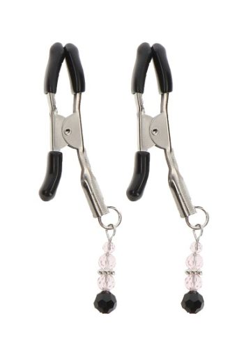 Svorky na bradavky s ozdobnými korálky Taboom