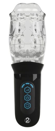 Rotující masturbátor Stroker čirý