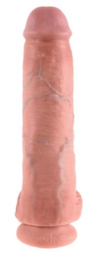 King Cock 11" Dildo s varlaty světlé