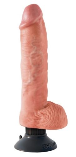 Vibrační penis s varlaty 25 cm