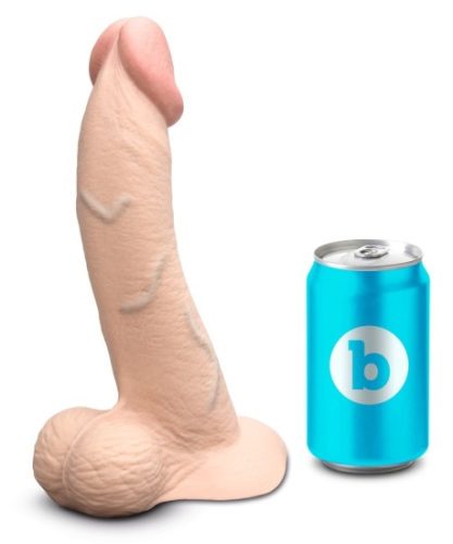 b-Vibe Slipskin 9" Zakřivené Dildo