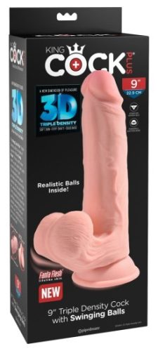 Triple Density Dildo s Pohyblivými Varlaty