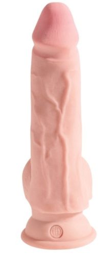 Dildo s trojitou hustotou 19 cm s varlaty