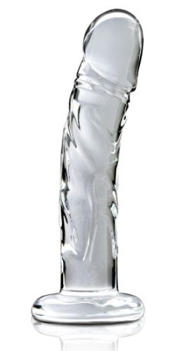 Icicles No. 62 Průhledné skleněné dildo