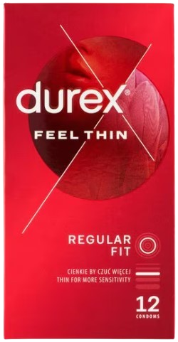 Durex Feel Thin Classic – tenké kondomy (12 ks)