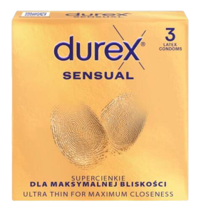 Durex Sensual &ndash; tenk&eacute; kondomy (3 ks)