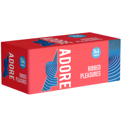 Adore Bulk-Pack: Ribbed 144 ribbed condoms