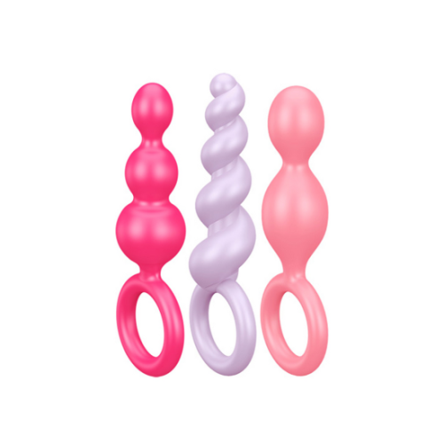 Satisfyer Plugs análne kolíky sada 3ks Colored