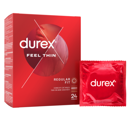 Durex Feel Thin Classic – tenké kondomy (24 ks)