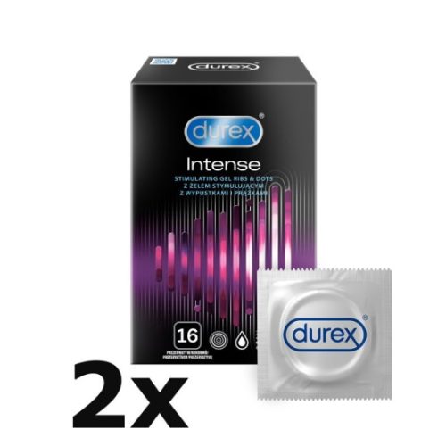 Durex Intense Orgasmic – vroubkované kondomy (32 ks)