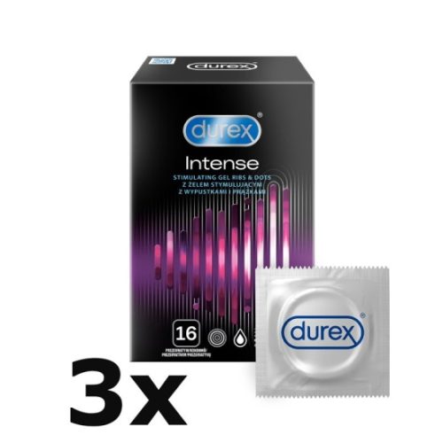 Durex Intense Orgasmic – vroubkované kondomy (48 ks)