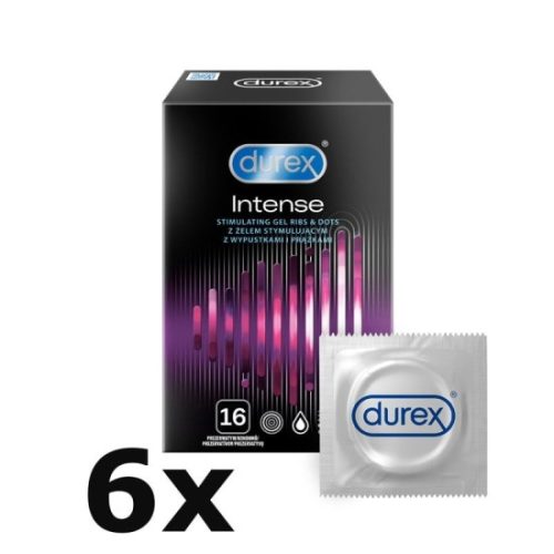 Durex Intense Orgasmic – vroubkované kondomy (96 ks)