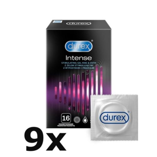 Durex Intense Orgasmic – vroubkované kondomy (144 ks)
