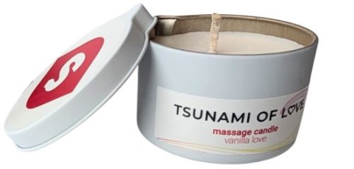Masážní svíčka Tsunami of Love Vanilla Lover (100 ml)