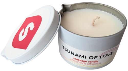Masážní svíčka Tsunami of Love Pheromone Attraction (100 ml)