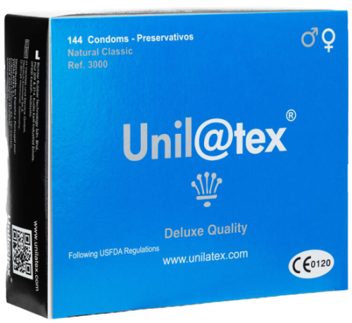 Kondomy UNILATEX - NATURAL PRESERVATIVES 144 ks