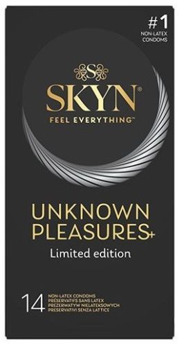 SKYN Unknown Pleasures+ 14's – Sada bezlatexových kondomů