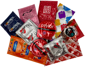 Sada jahodov&yacute;ch kondomů &ndash; Strawberry mix pack (18 ks)