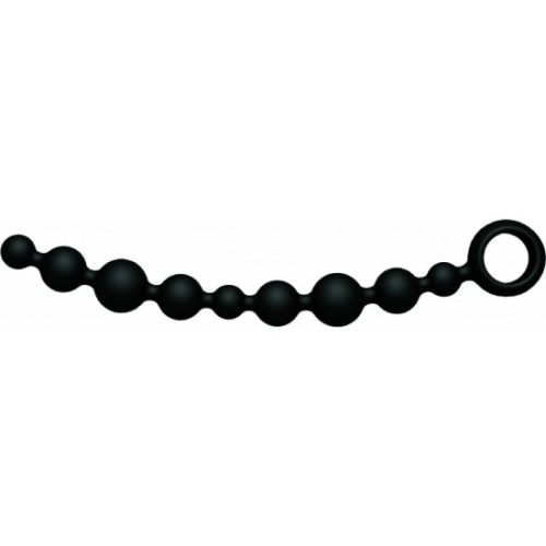 Anální kuličky černé DLOUHÉ silikon JOYBALLS ANAL WAVE LONG BLACK