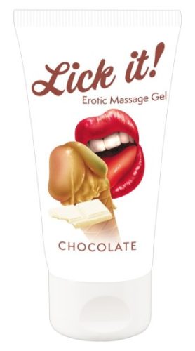 Lick it! masážní gel s příchutí čokolády 50 ml