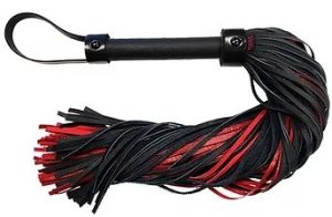 ROUGE Leather Flogger (Burgundy with Black Accessories Ananconda)