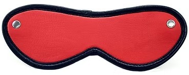 ROUGE Leather Blindfold Eye Mask Red