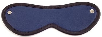 ROUGE Leather Blindfold Eye Mask Blue
