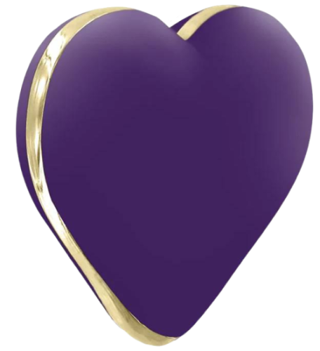 Srdíčkový vibrační přívěsek fialový