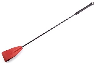 ROUGE Leather Riding Crop Red