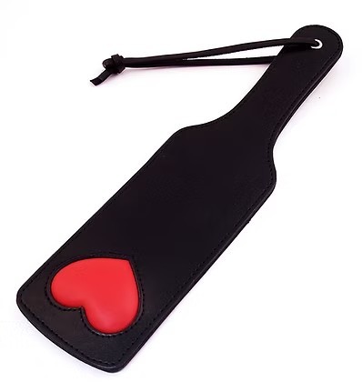 ROUGE Leather Paddle with Padded Heart