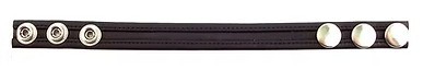 ROUGE Leather Cock Strap with Stripe