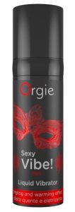 Orgie Sexy Vibe! hřejiv&yacute; stimulačn&iacute; gel s př&iacute;chut&iacute; jahody 15 ml