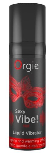 Orgie Sexy Vibe! hřejivý stimulační gel s příchutí jahody 15 ml