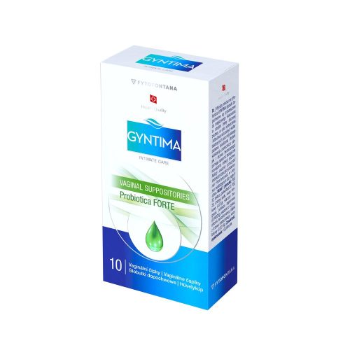 Gyntima vaginální čípky Probiotica FORTE 10 ks Gyntima